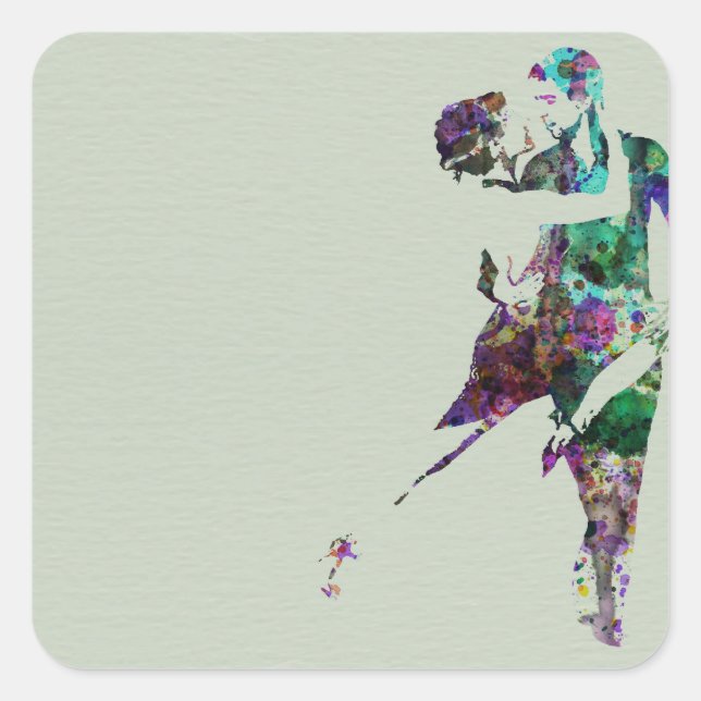 Tango Dance Square Sticker (Front)