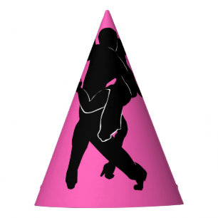 Tango Dancer Pink Paper Party Hat Choose Colour