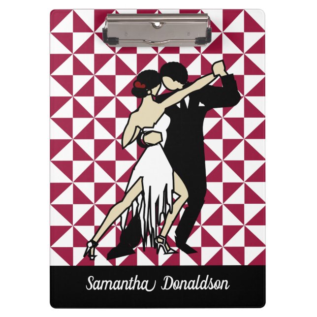 Tango Dancers Clipboard (Front)