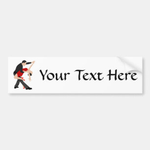 Tango Dancers (customized) Bumper Sticker
