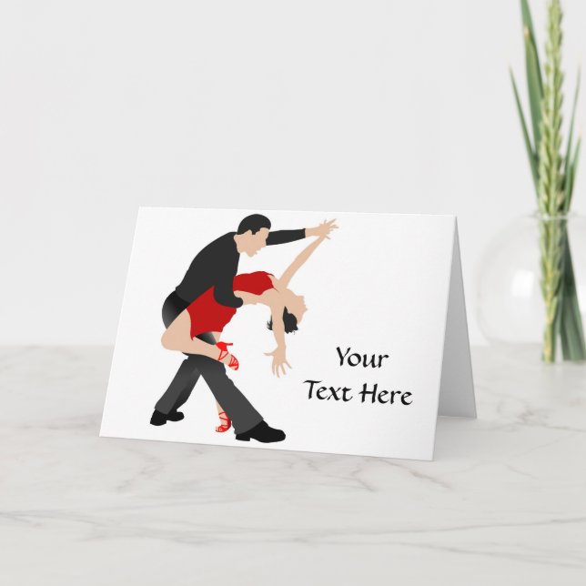 Tango Dancers (customized) Card (Front)
