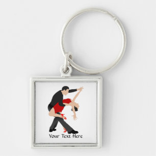 Tango Dancers (customized) Keychain