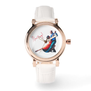 Tango dancers - hand painting  watch