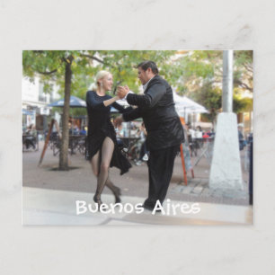 Tango Dancers in Plaza Dorrego Postcard