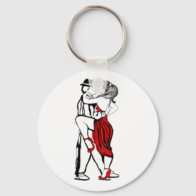 Tango Dancers Keychain (Front)