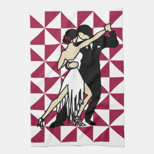 Tango Dancers Kitchen Towel
