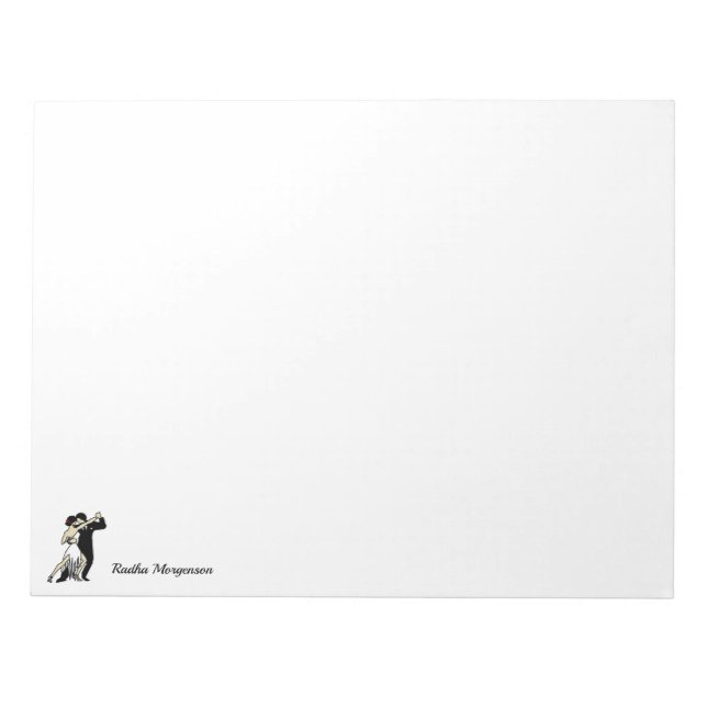 Tango Dancers Notepad (Front)