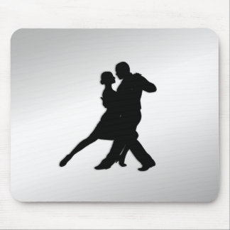 Tango Dancers Silhouette Mouse Pad
