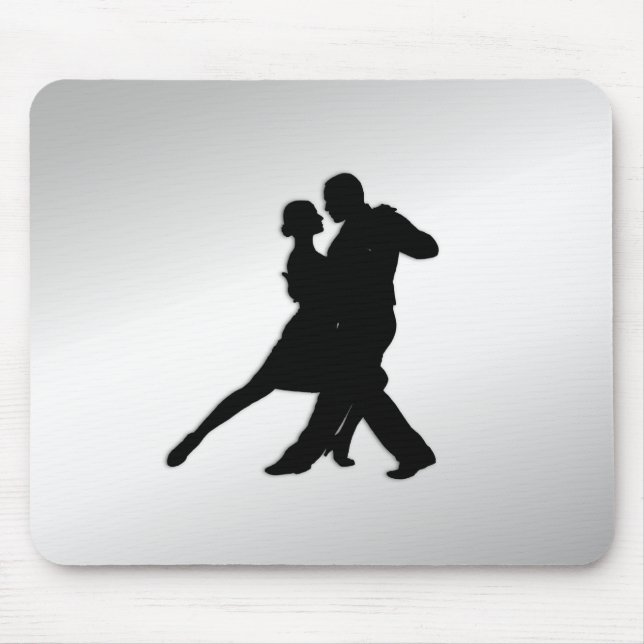 Tango Dancers Silhouette Mouse Pad (Front)