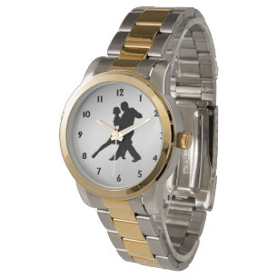 Tango Dancers Silhouette Watch