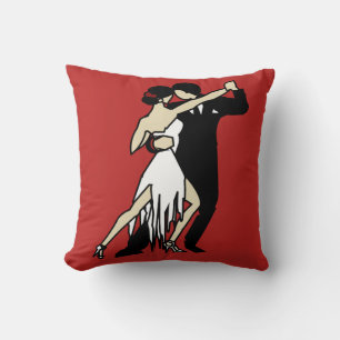 Tango Dancers Throw Pillow