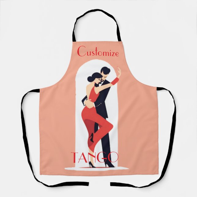 Tango Dancers Thunder_Cove Apron (Front)
