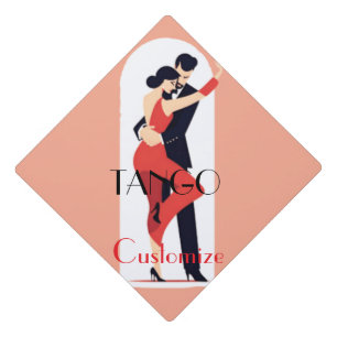Tango Dancers Thunder_Cove Graduation Cap Topper