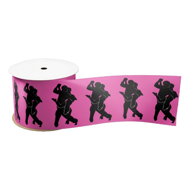 Tango DancersPink Ribbon - Choose Colours Satin Ribbon (Spool)