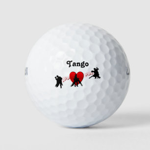 Tango Dances I Heart New Twist Design Golf Balls