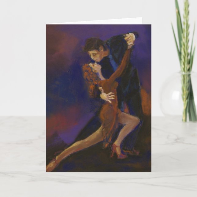 Tango des âmes Carte de voeux Maureen A. G (Devant)