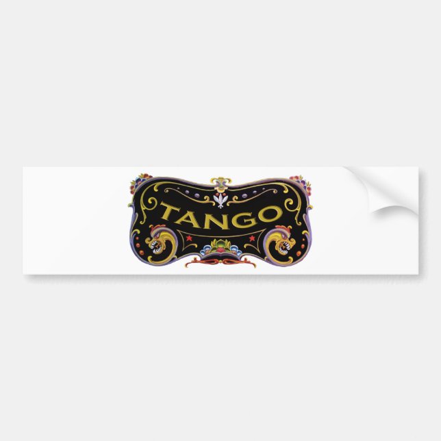 Tango exclusive gifts! bumper sticker (Front)