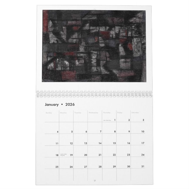 Tango in the rain calendar (Jan 2026)