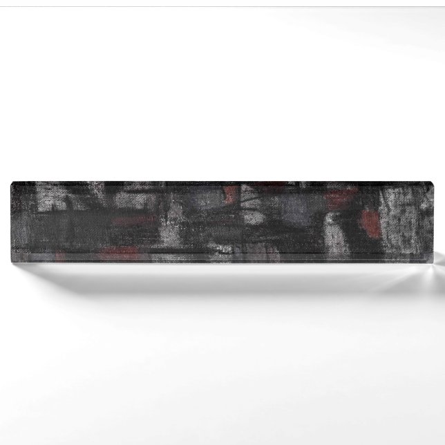 "Tango in the rain" Desk Nameplate (Front)