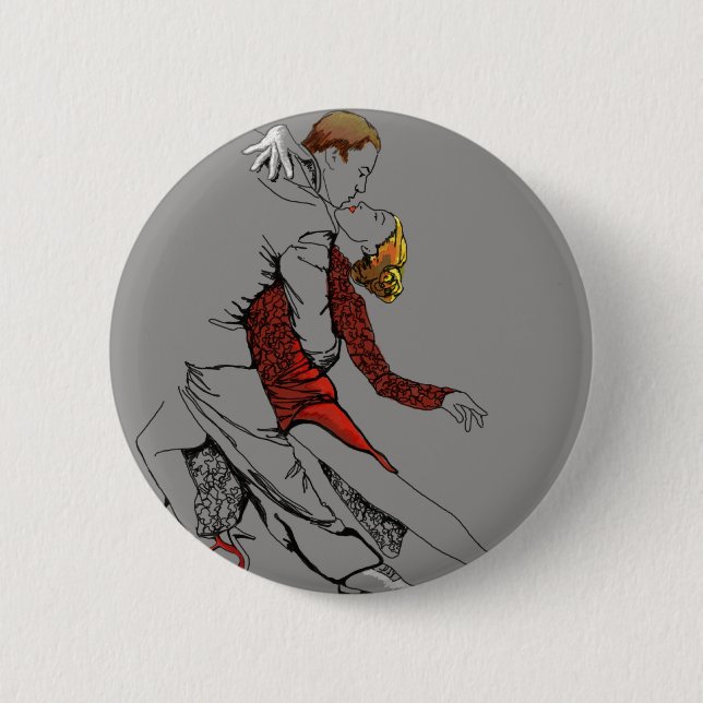 Tango Intimacy 2 Inch Round Button (Front)