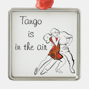 Tango is the Air Metal Ornament