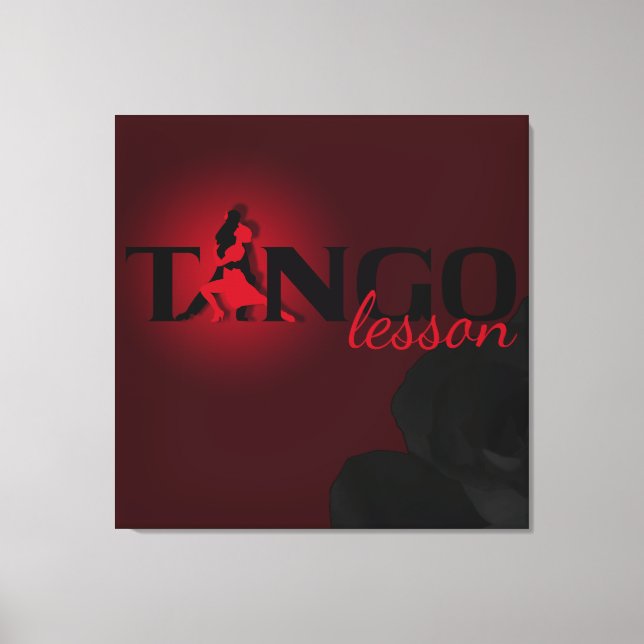 Tango Lesson - Wrapped Canvas (Front)