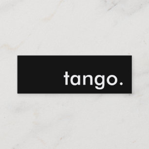 tango. mini business card