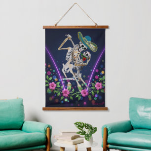 Tango Para Siempre: Dia De Los Muertos Hanging Tapestry