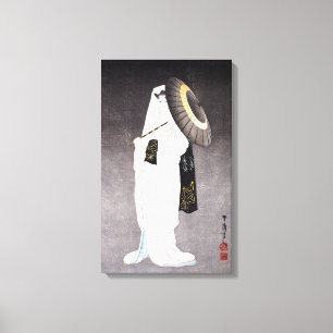 Taniguchi Kokyo Spirit of the Heron Maiden Canvas Print