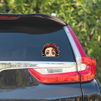 Tanjiro Kamado Peeker Sticker – Demon Slayer Decal