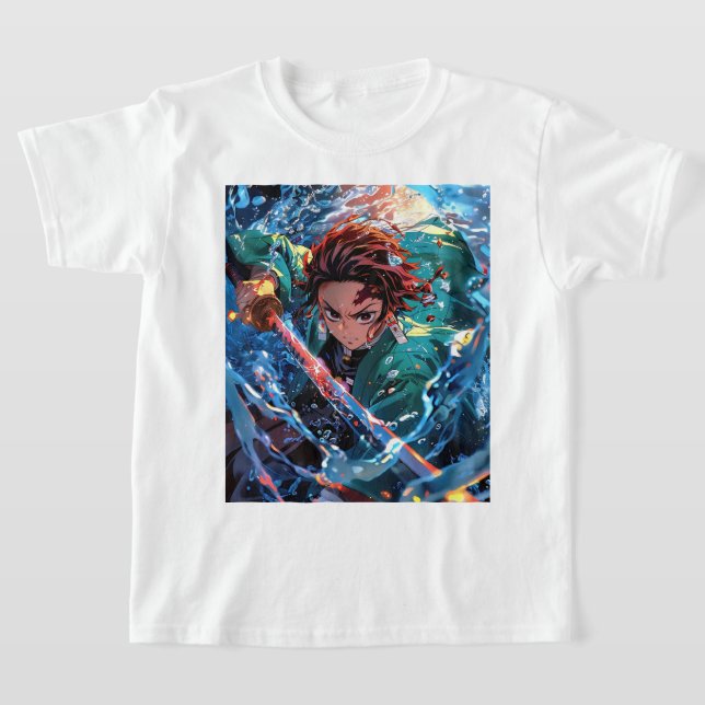Tanjiro the best Japanese anime  T-Shirt (Laydown)