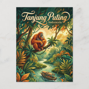 Tanjung Puting National Park Indonesia Postcard