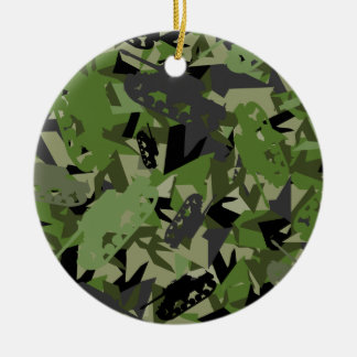 Tank Army Camouflage Ornament