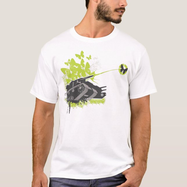 Tank & Butterflies T-Shirt (Front)