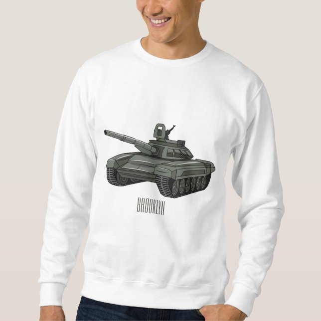 Tank cartoon illustration (Front)