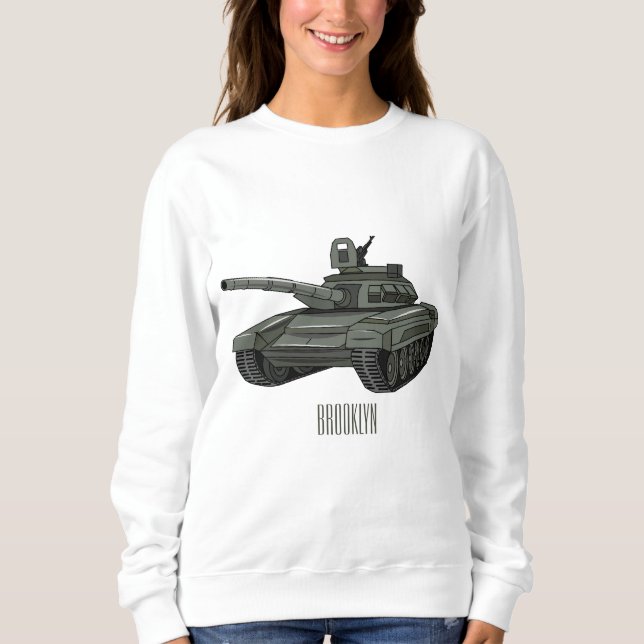 Tank cartoon illustration (Front)
