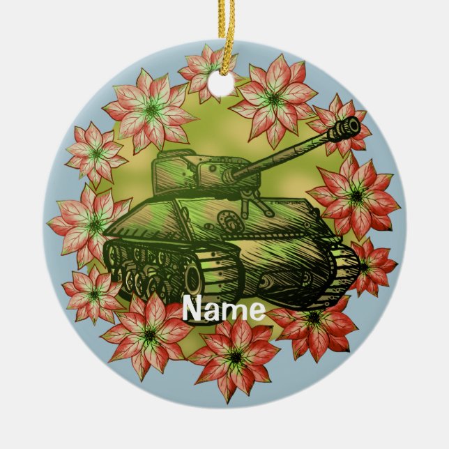 Tank Christmas ornament (Front)