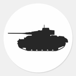 Tank Classic Round Sticker