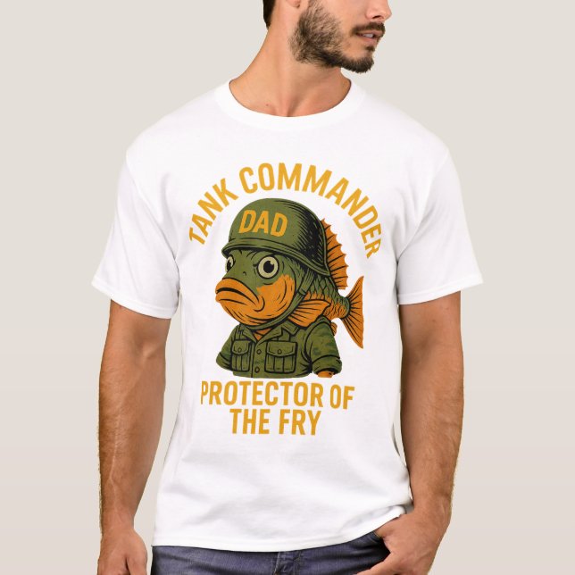 Tank Commander Dad – Funny Cichlid Father’s Day (Front)