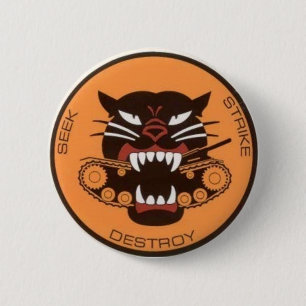 tank destroyer logo 2 inch round button