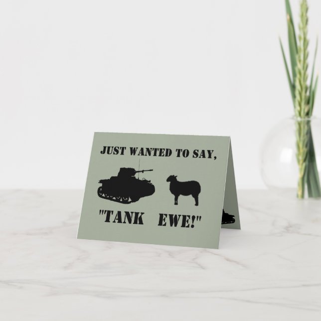 Tank Ewe Funny Merci Cartes (Devant)