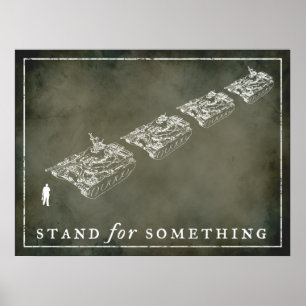 Tank Man "Stand" Customizable Posters