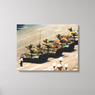 Tank Man Wrapped Canvas