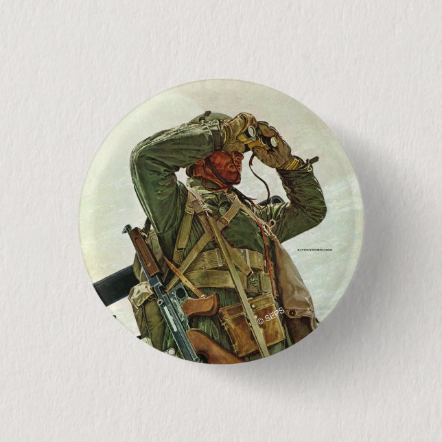 Tank Patrol 1 Inch Round Button (Front)
