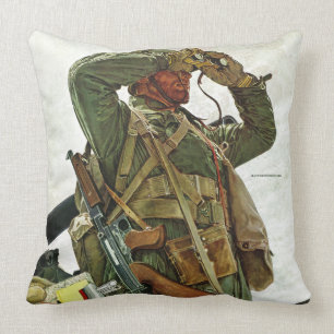 Tank Patrol Throw Pillow