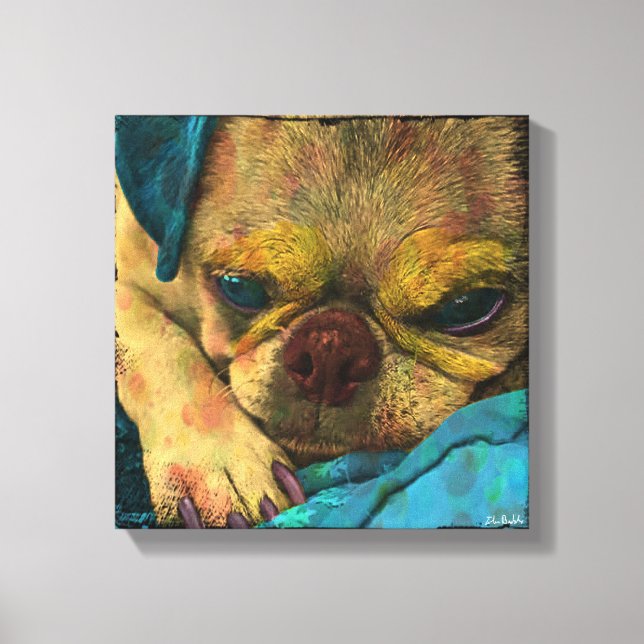 Tank Pop Art Canvas Print (Front)