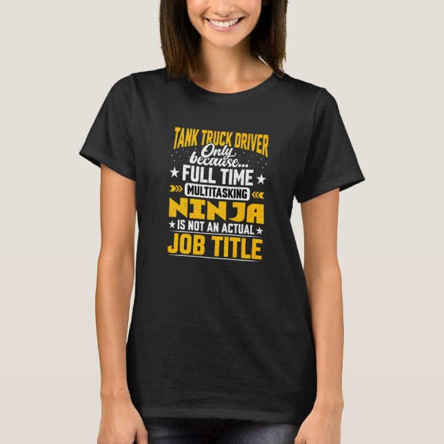 Tank Truck Driver Job Title (Front)