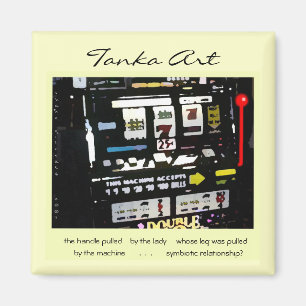 Tanka Art Slot Machine Magnet