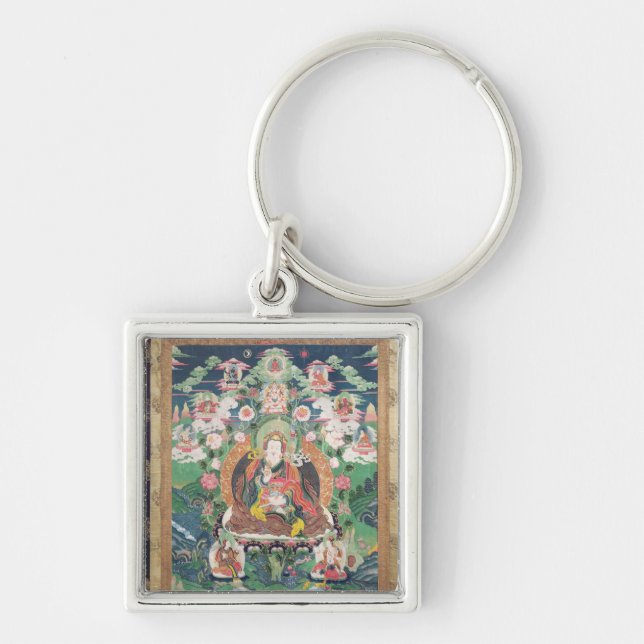 Tanka of Padmasambhava, c.749 AD Keychain (Front)