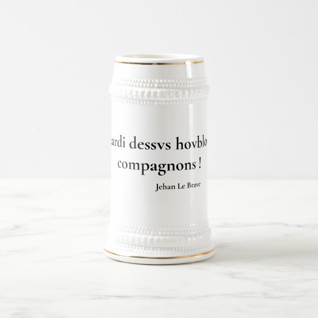 Tankard Bold dessvs hovblon Beer Stein (Center)